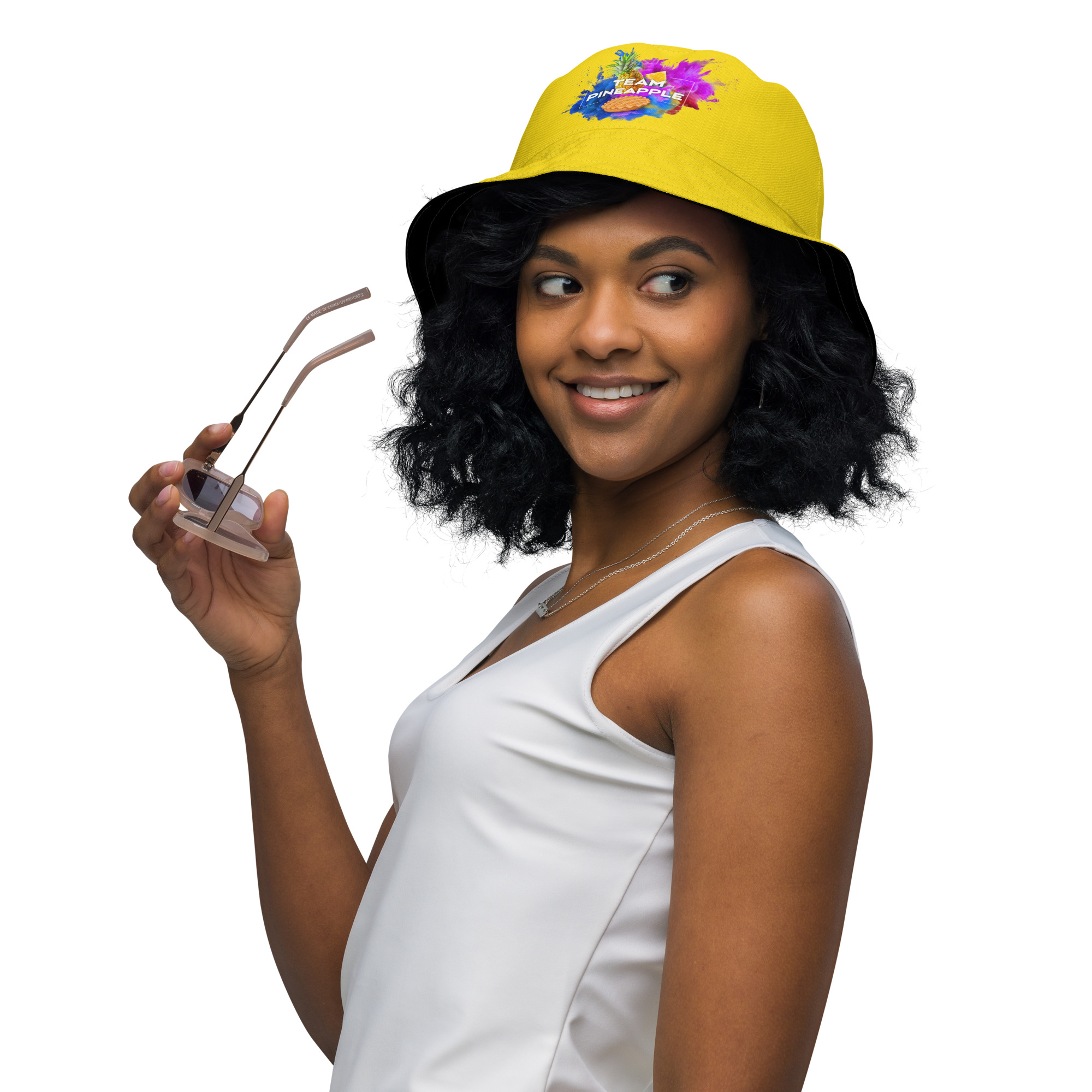 "Team Pineapple Tart Wars" Reversible bucket hat - Image 7