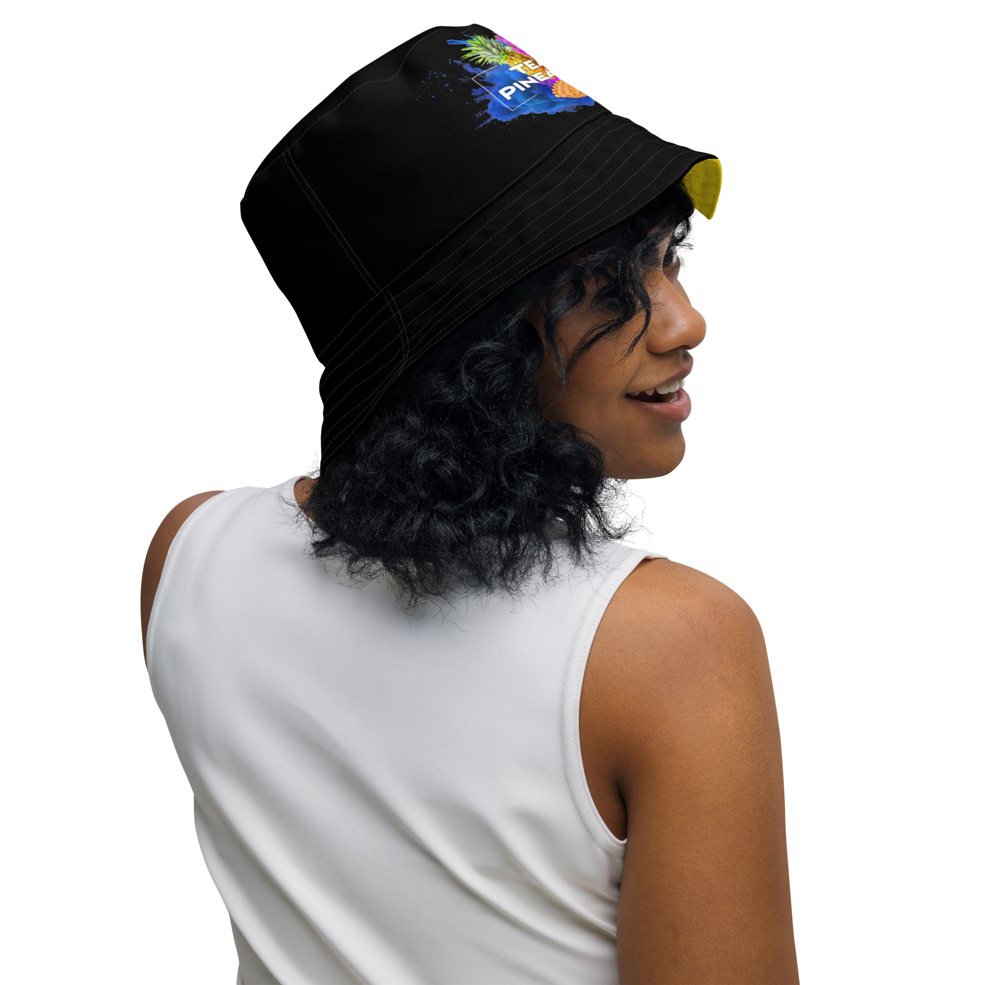 "Team Pineapple Tart Wars" Reversible bucket hat