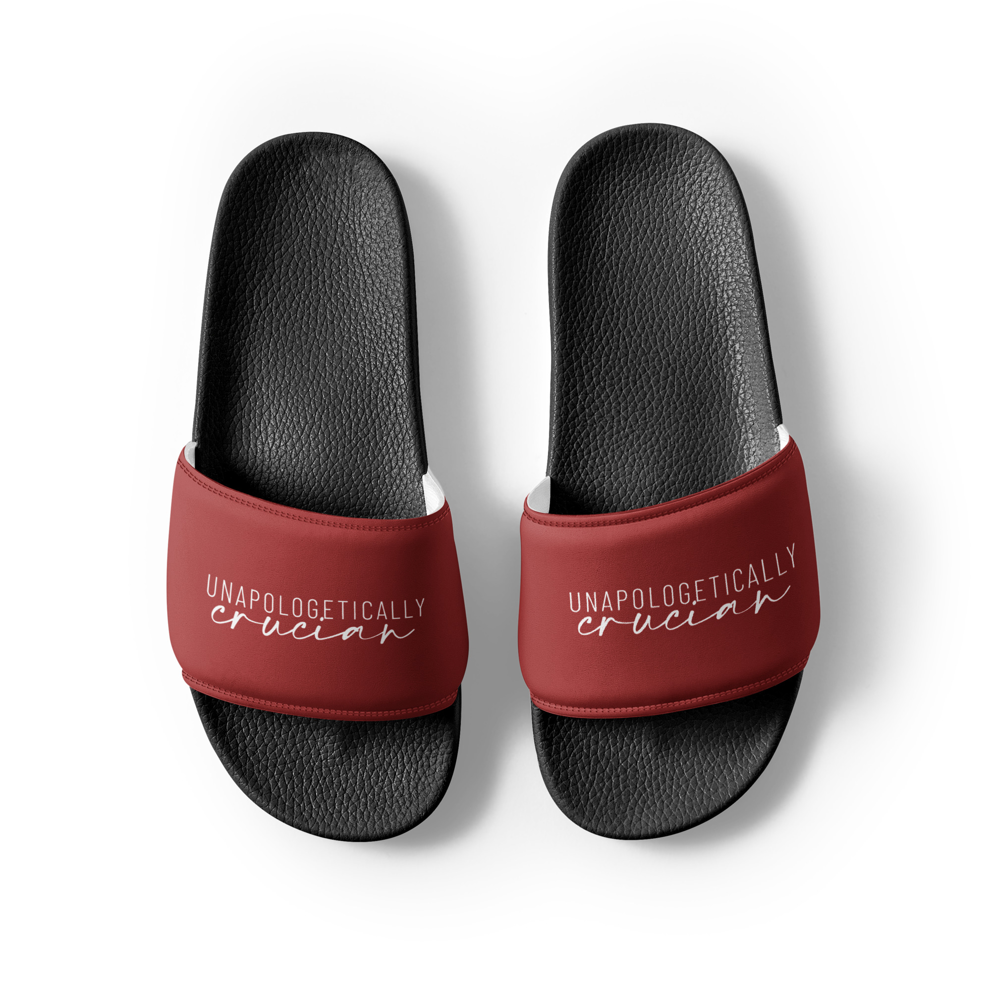 "Unapologetically Crucian" Men’s slides