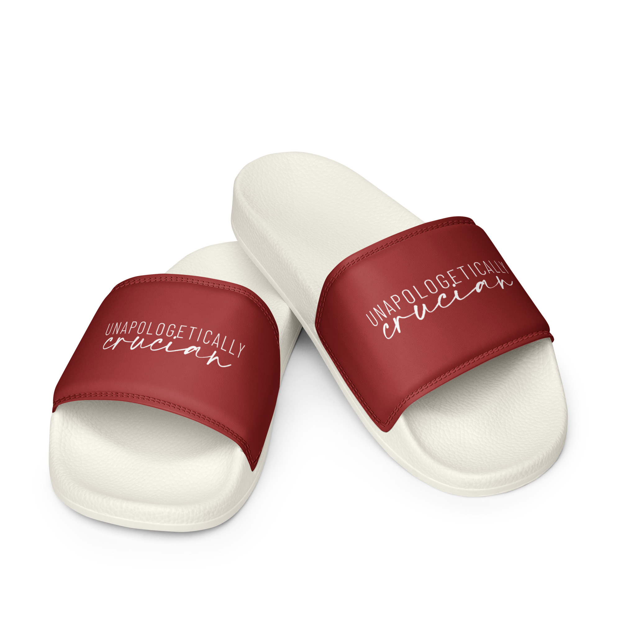 "Unapologetically Crucian" Women's slides